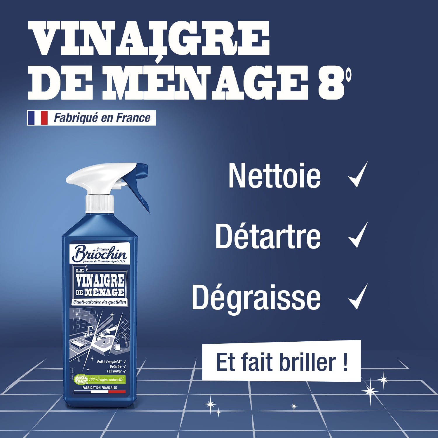 Vinaigre de ménage prêt à l'emploi
