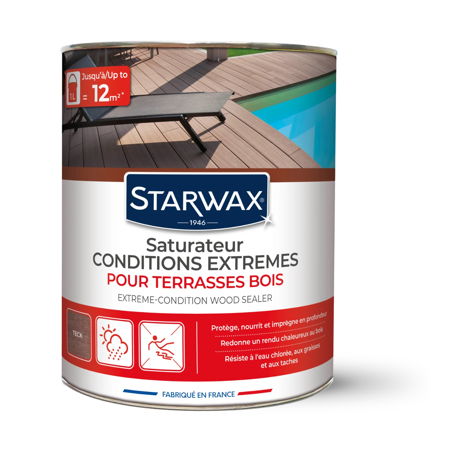 Saturateur Starwax pour donner un coup d'éclat à votre terrasse en bois