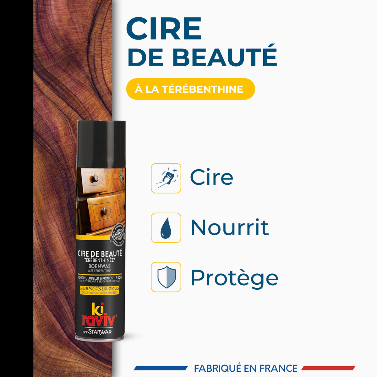 KIRAVIV - Cire de beauté à la térébenthine
400ml