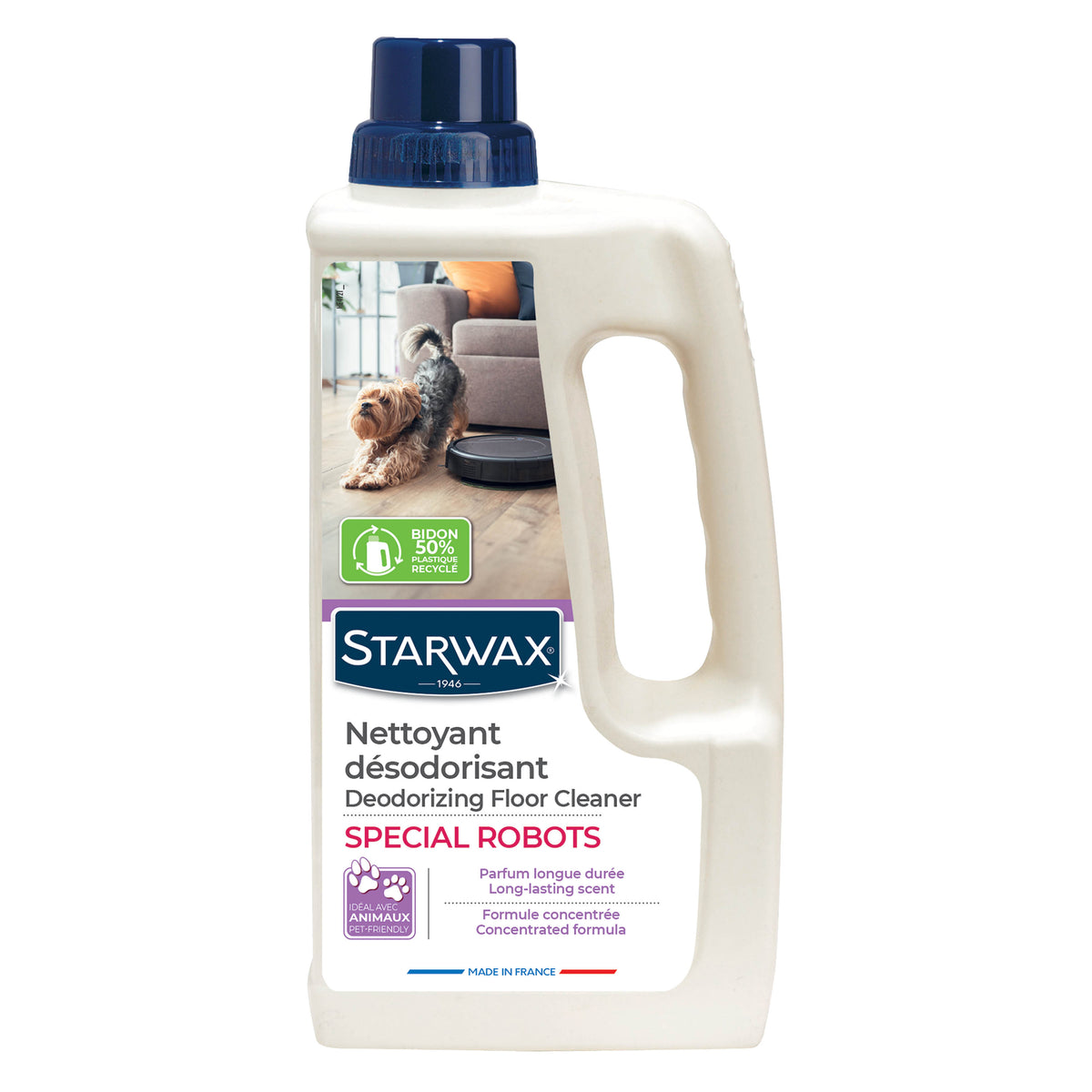 STARWAX - Nettoyant désodorisant Spécial Robot 1L Parfum longue durée