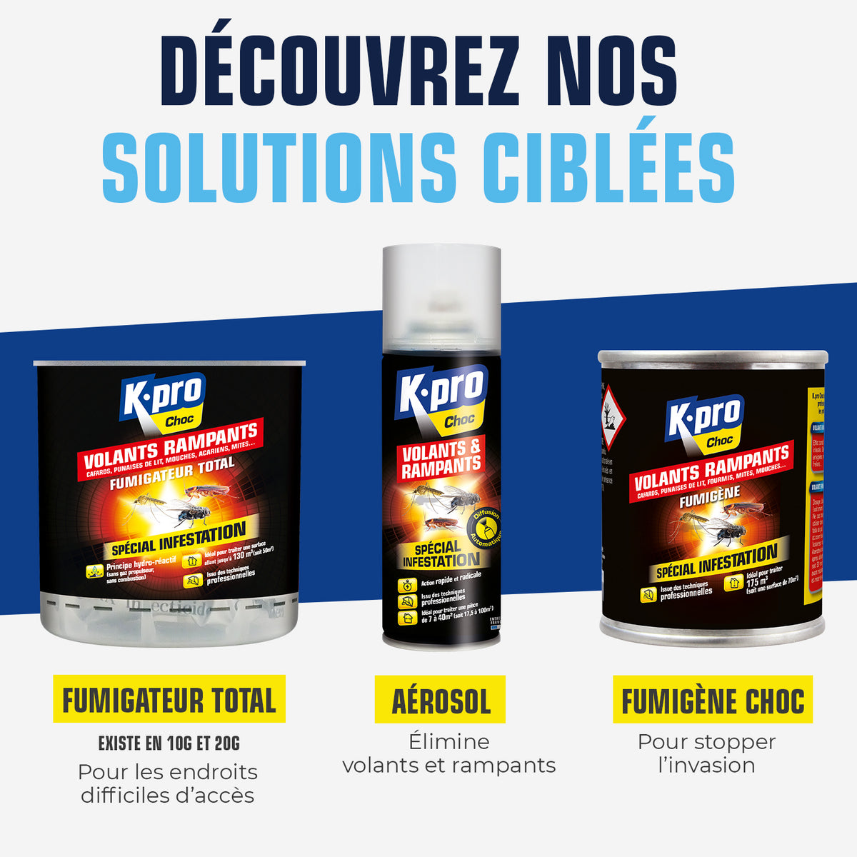 K.PRO - Fumigateur spécial infestation tous insectes 10g