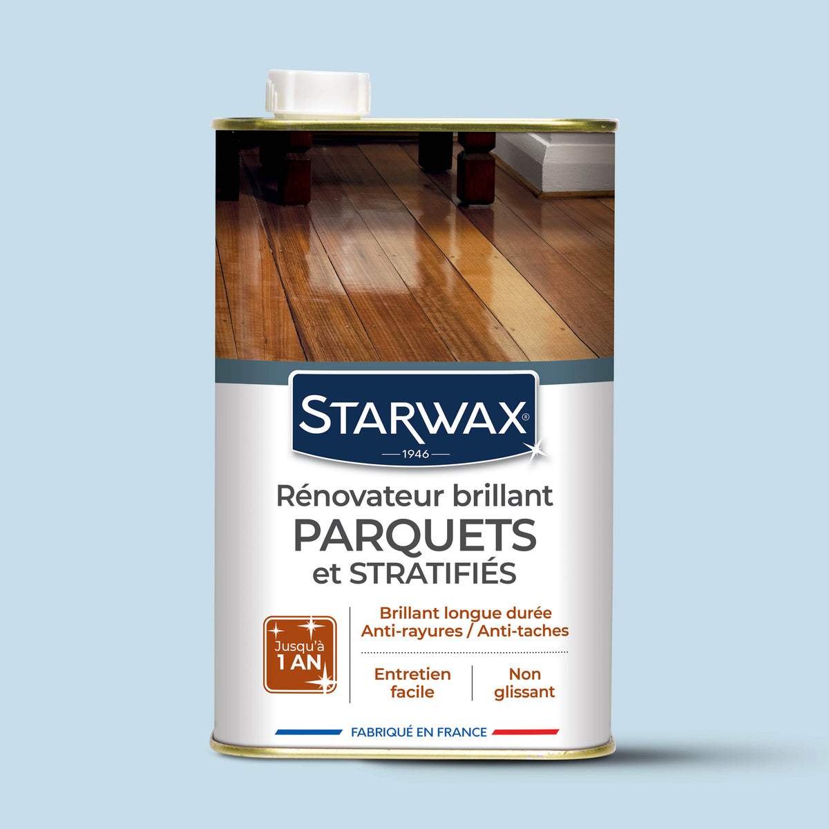 STARWAX - Rénovateur brillant protecteur pour parquets et sols stratifiés
1L