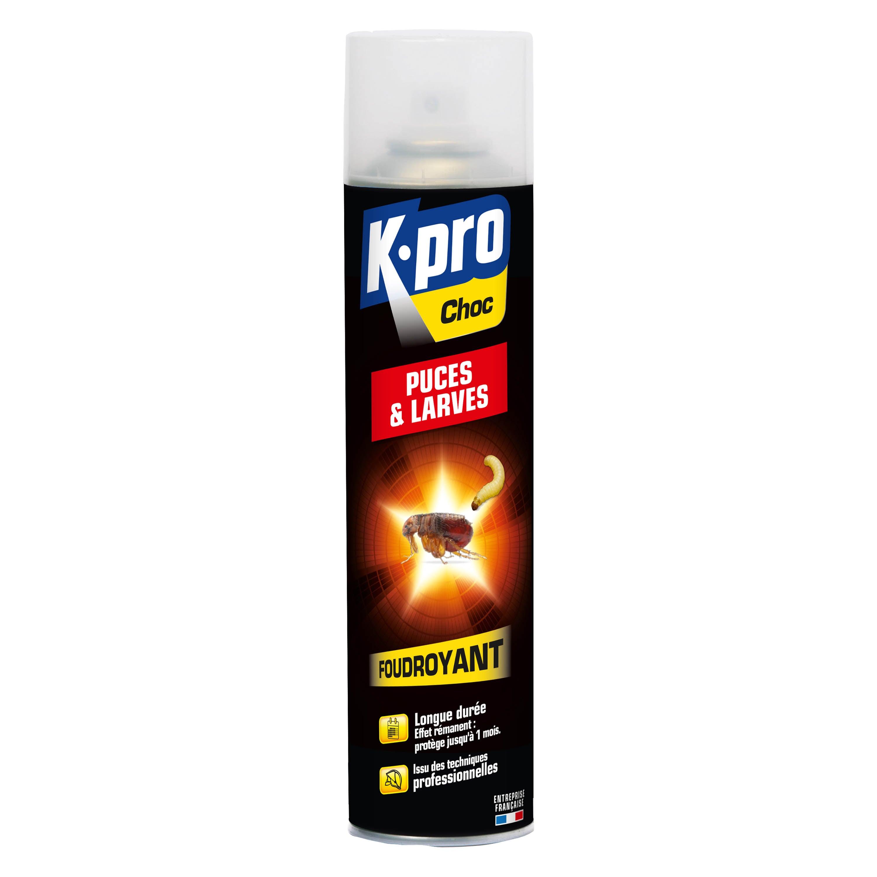 K.PRO - Aérosol foudroyant puces et larves
400ml