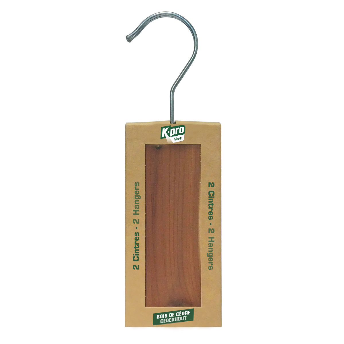 K.PRO - Cintres au bois de cèdre X2