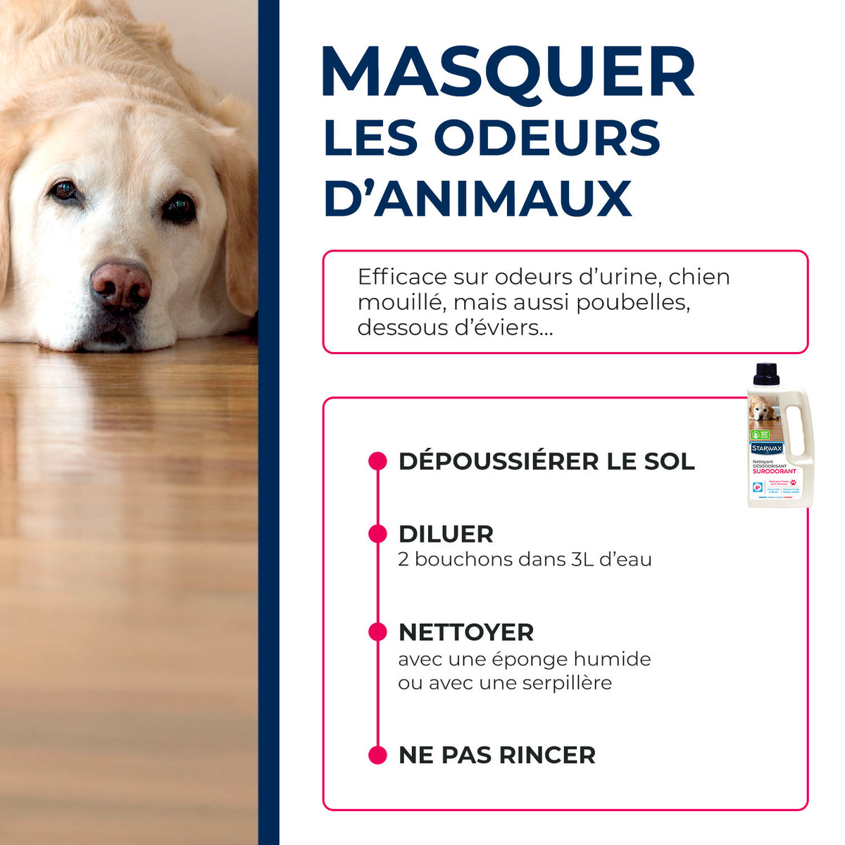 STARWAX - Nettoyant désodorisant surodorant 1L
