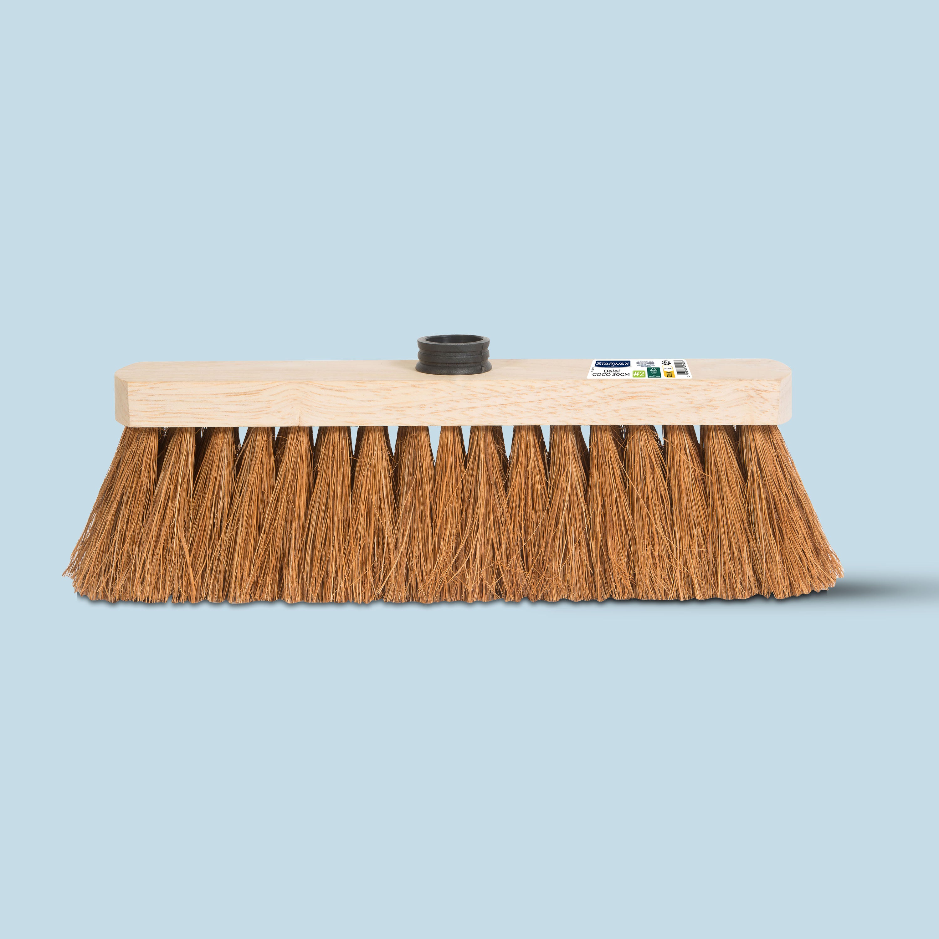 STARWAX - Balai coco 30 cm pour sols extérieurs FSC® X1 30cm