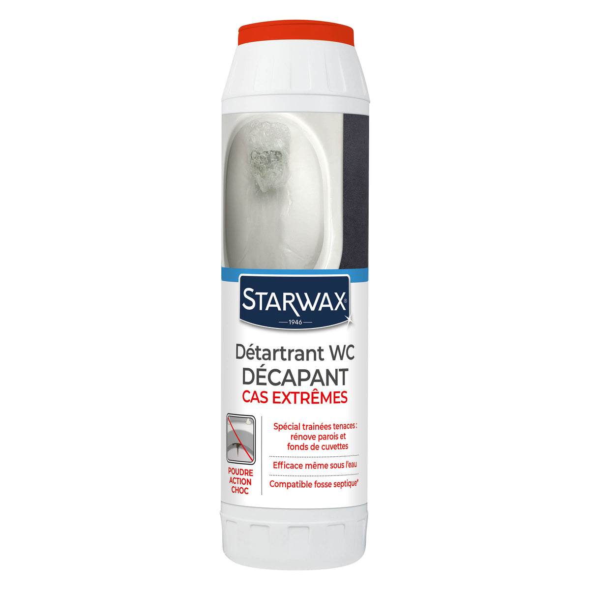 STARWAX - Détartrant surpuissant poudre pour WC 1kg