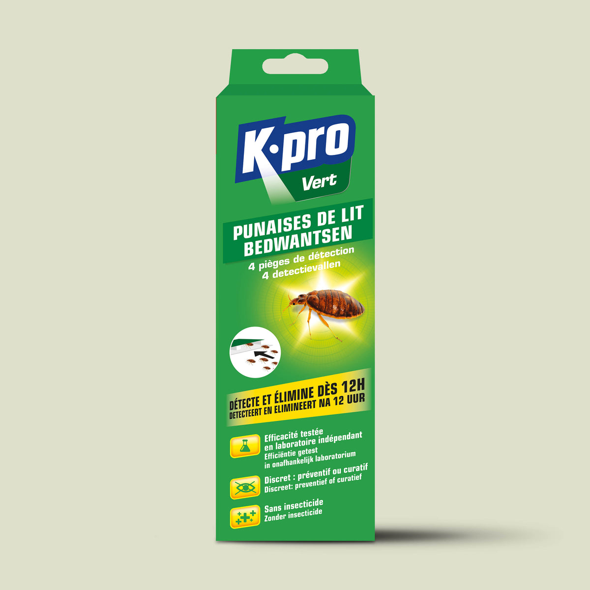 K.PRO - Pièges à punaises de lit X4