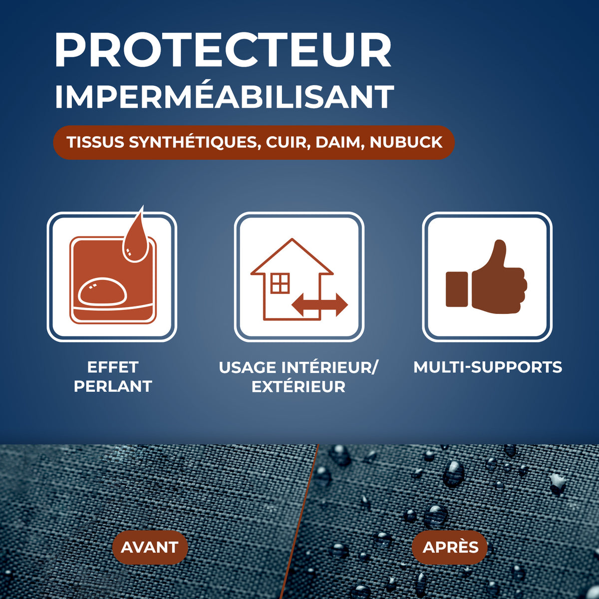 STARWAX - Aérosol Imperméabilisant Textiles et Cuir 300ml