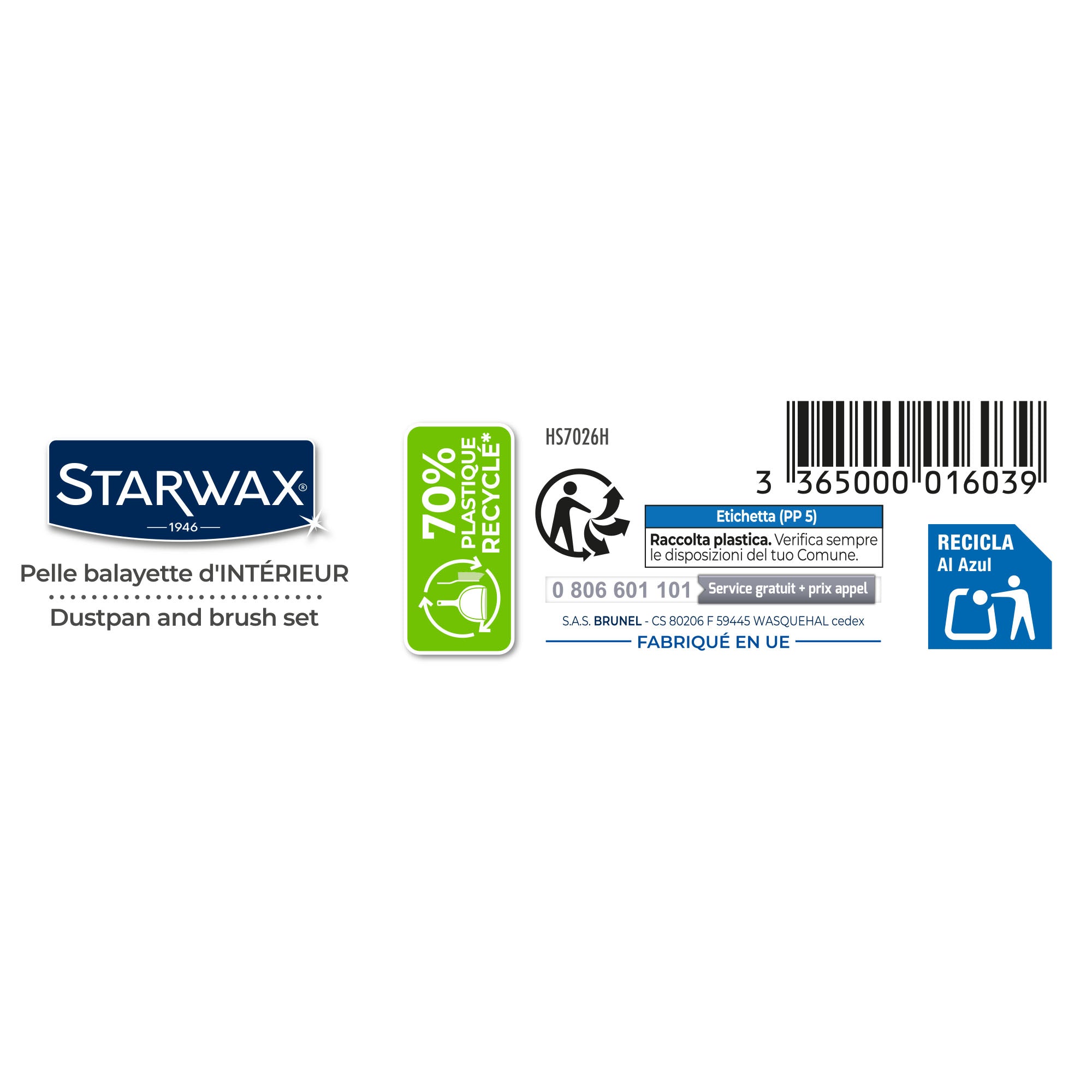 STARWAX - Combiné pelle-balayette
X1