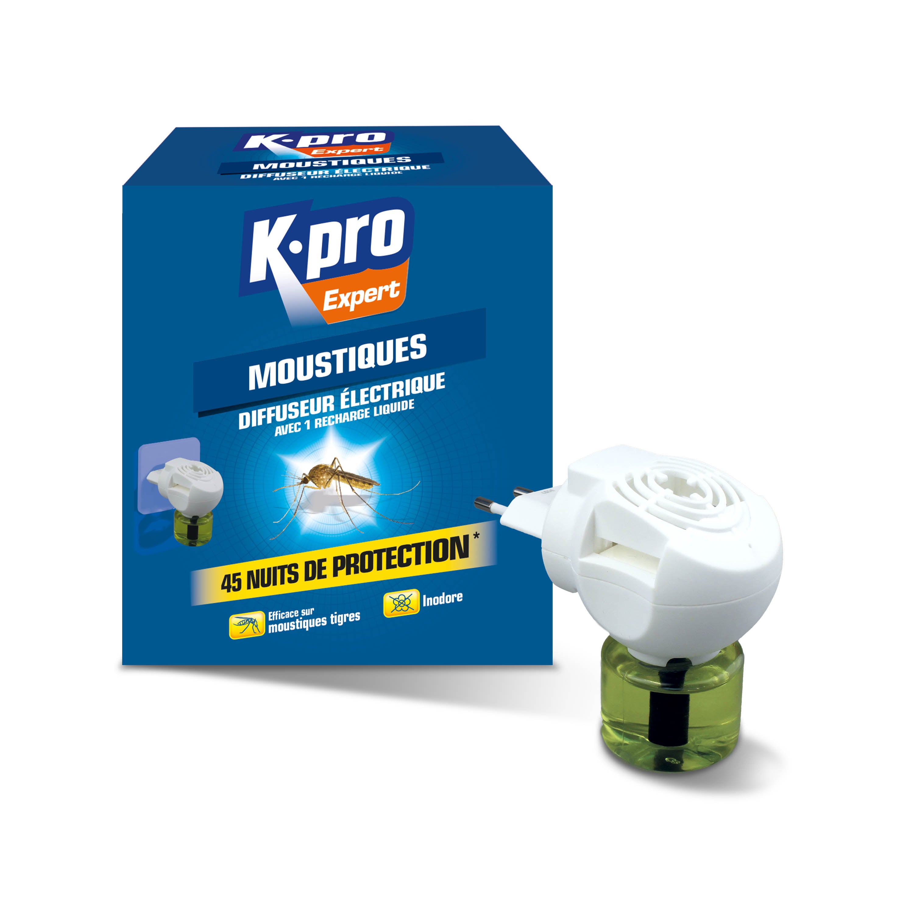K.PRO - Diffuseur électrique + recharge anti-moustiques
X1