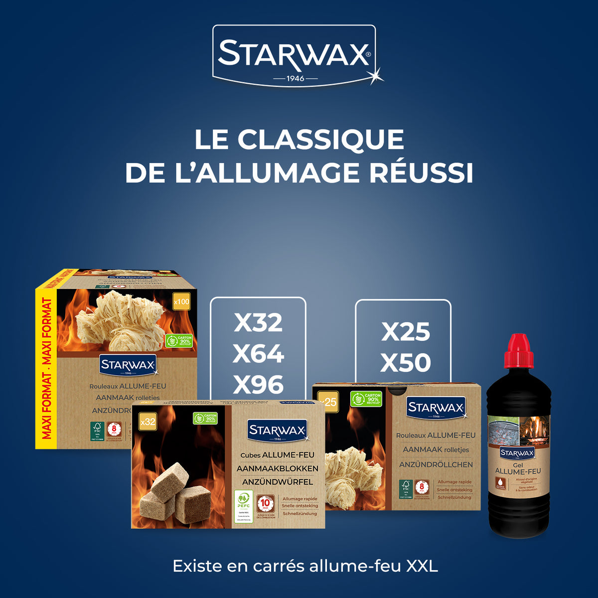 STARWAX - Rouleaux allume feu FSC® X50