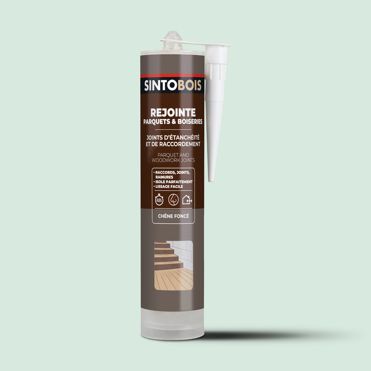 SINTO - Rejointe parquets et boiseries - Etanchéité et raccordement 310ml Chêne clair