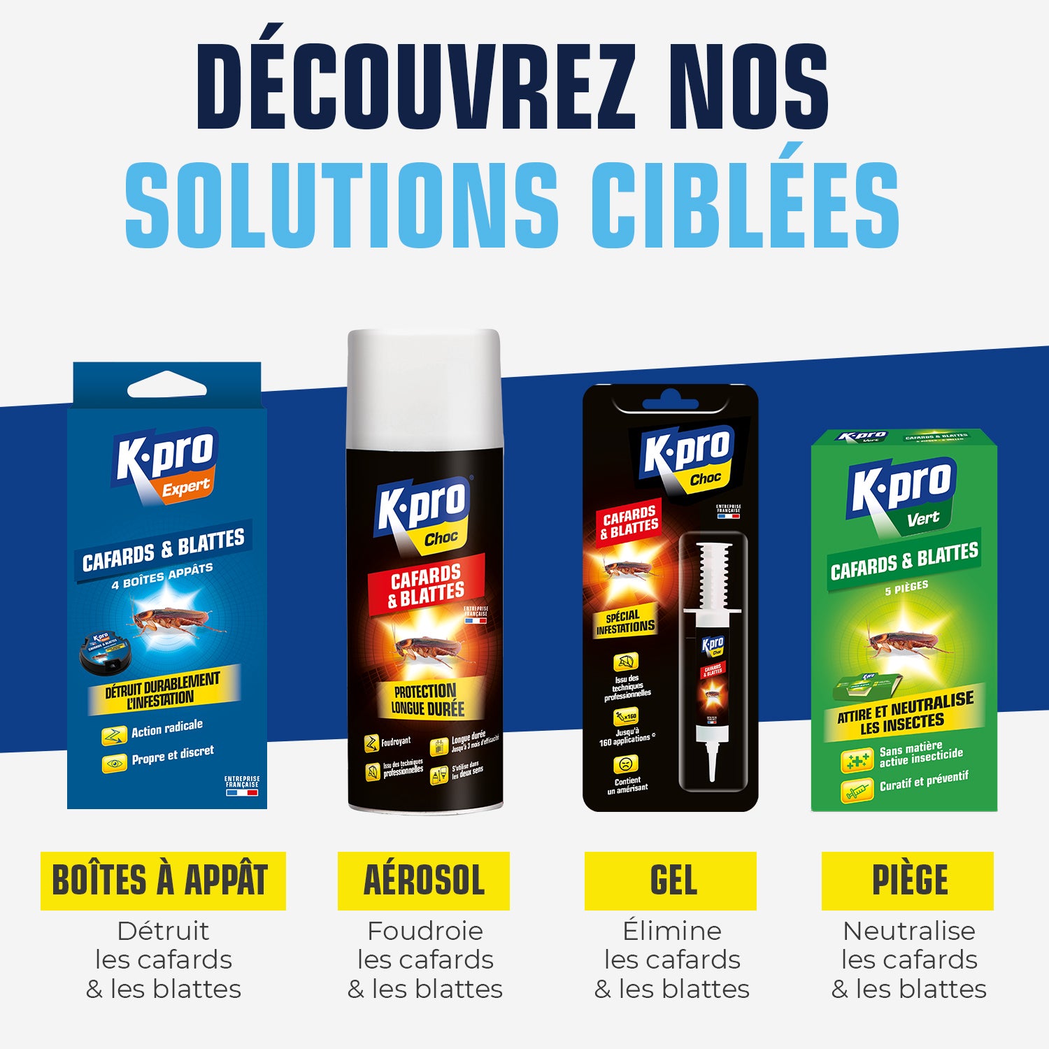 K.PRO - Piège cafards & blattes X5