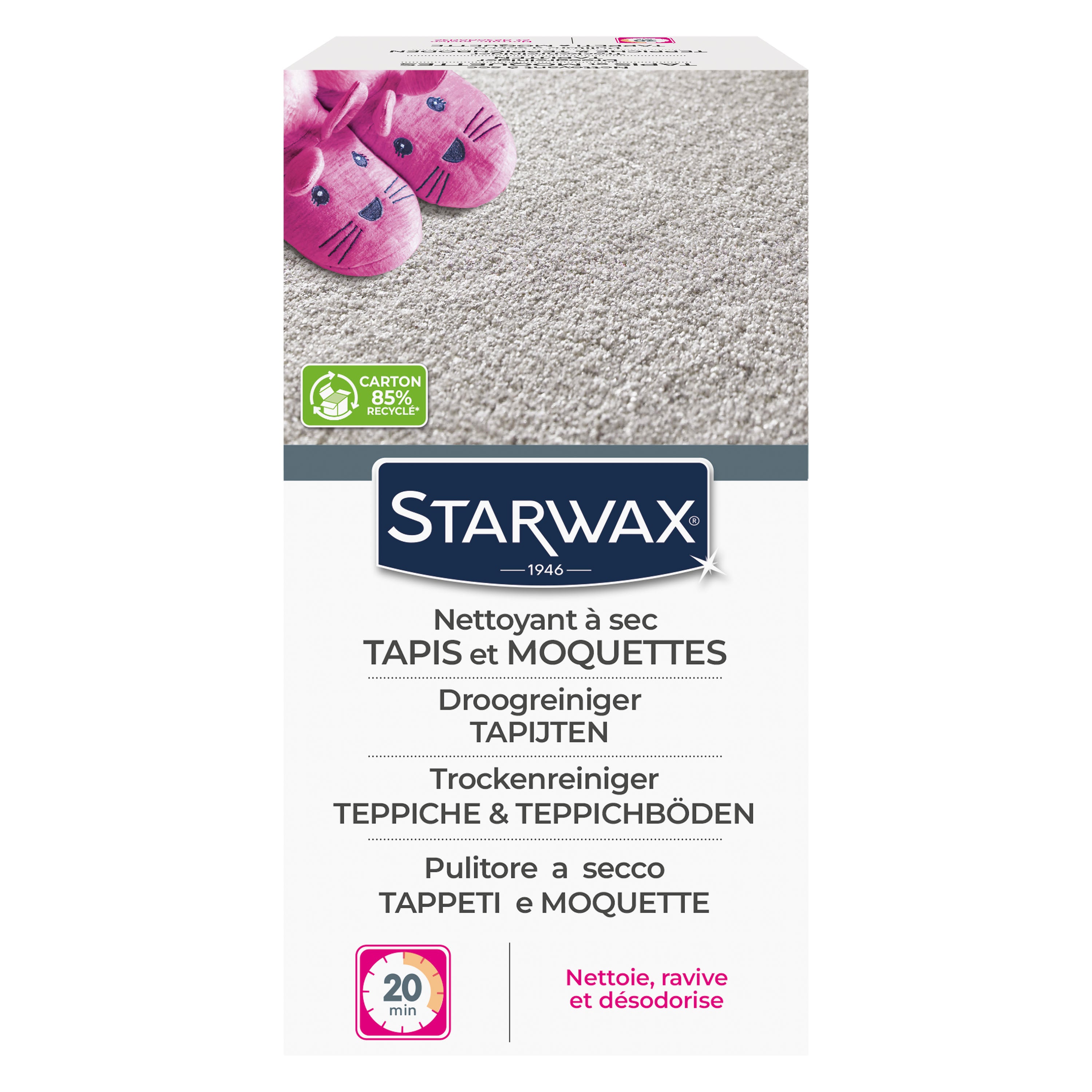 STARWAX - Nettoyant à sec pour tapis et moquettes
500g