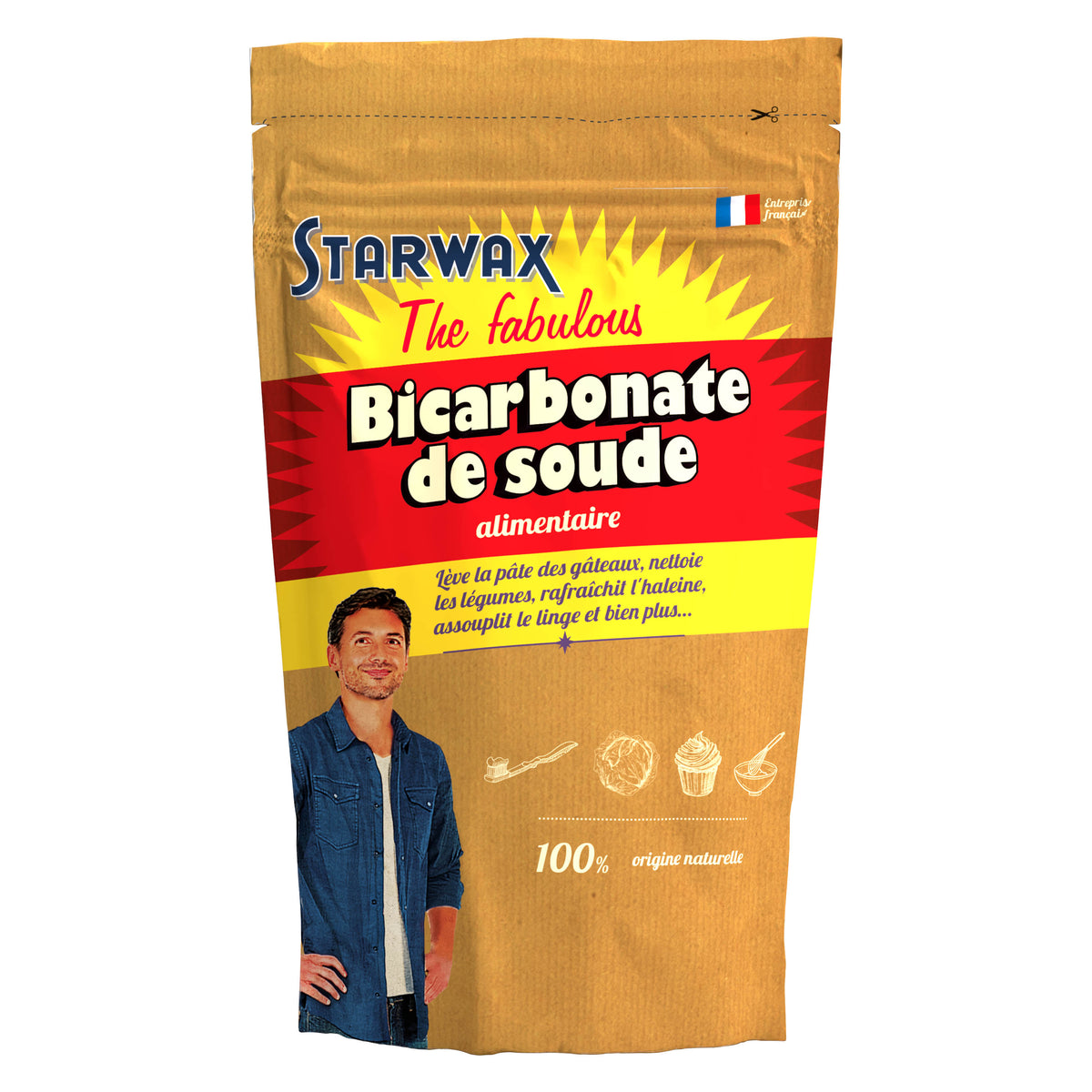 STARWAX FABULOUS - Bicarbonate de soude alimentaire 1kg