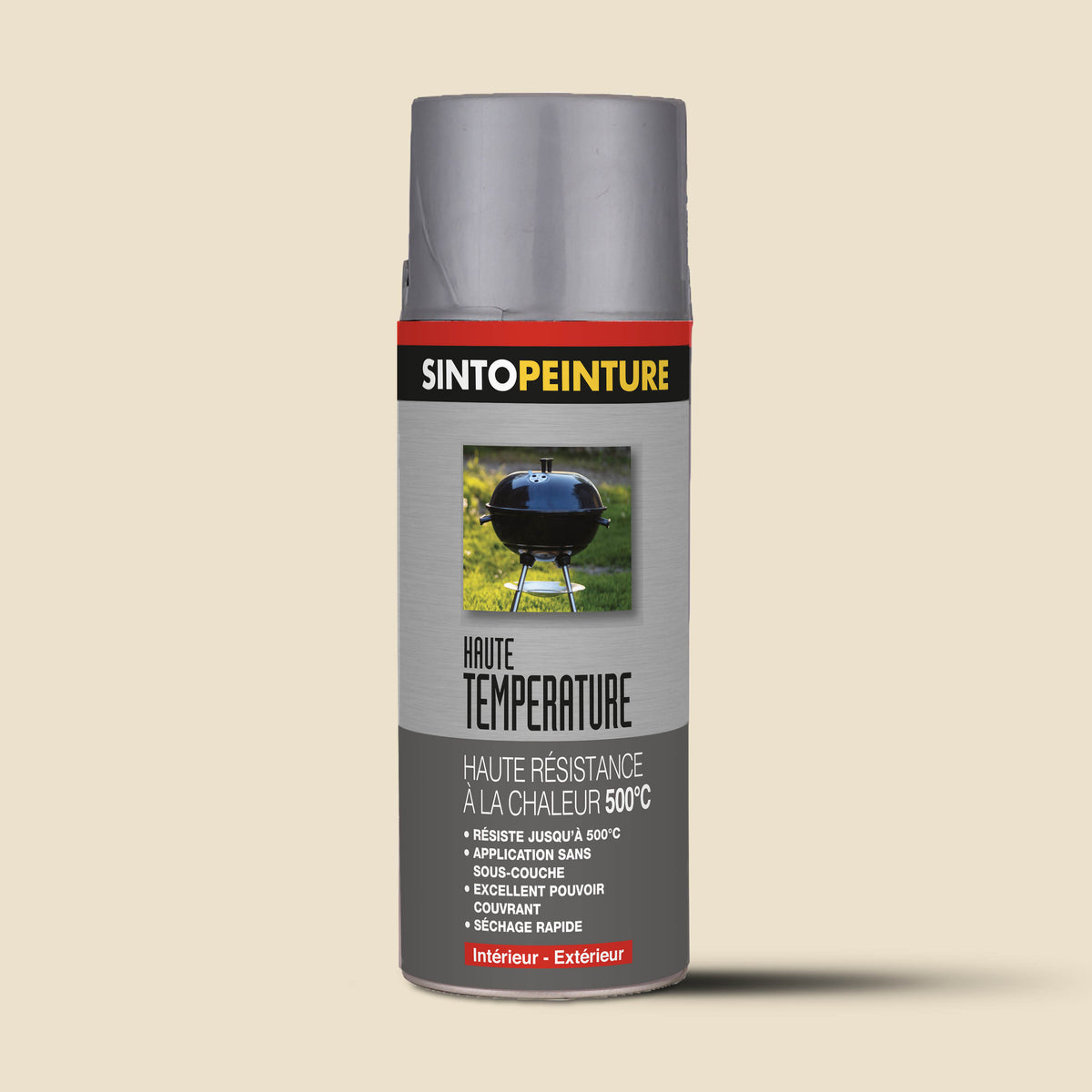 SINTO - Aérosol haute température 400ml Noir