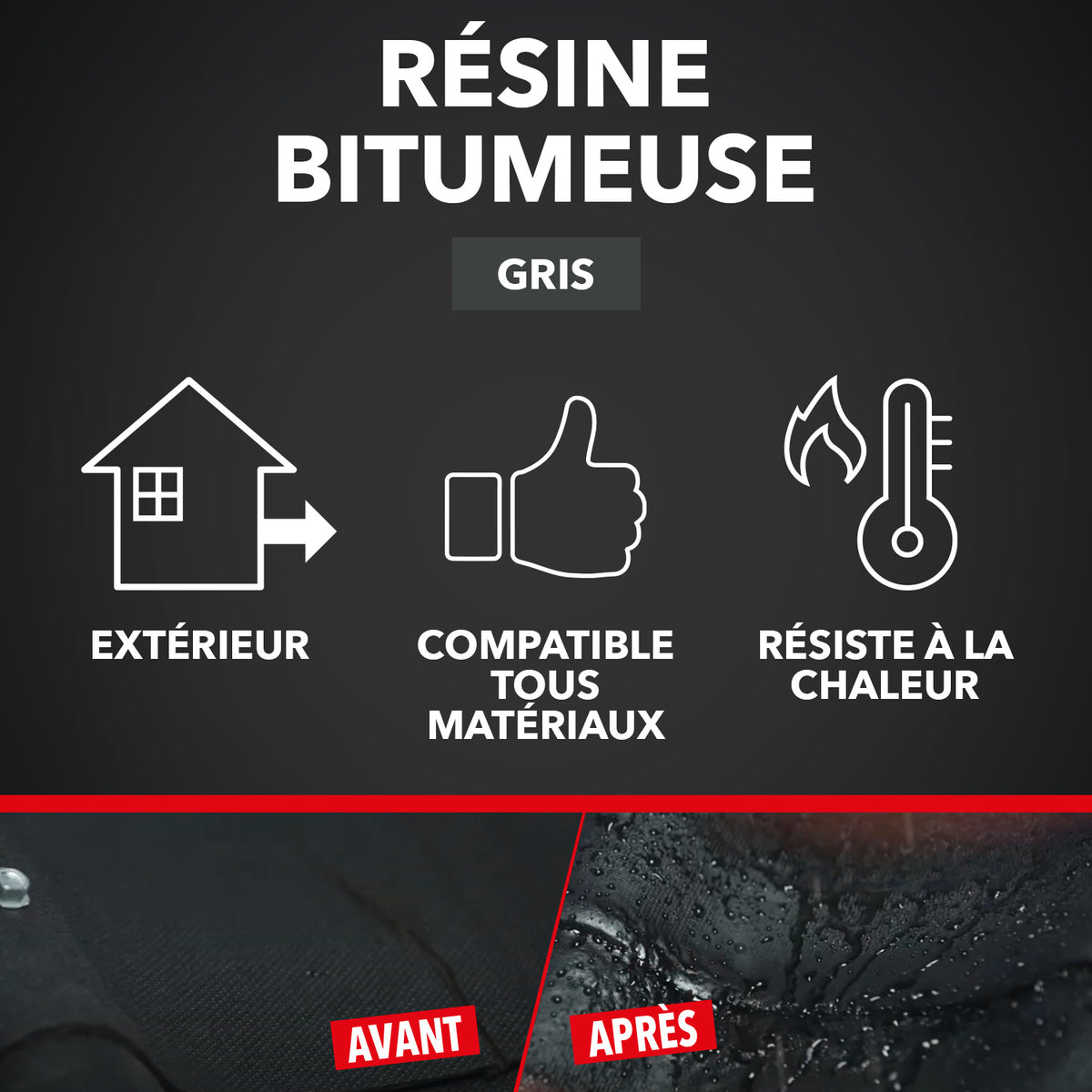 SINTO - Fuites et infiltrations 300ml Noir