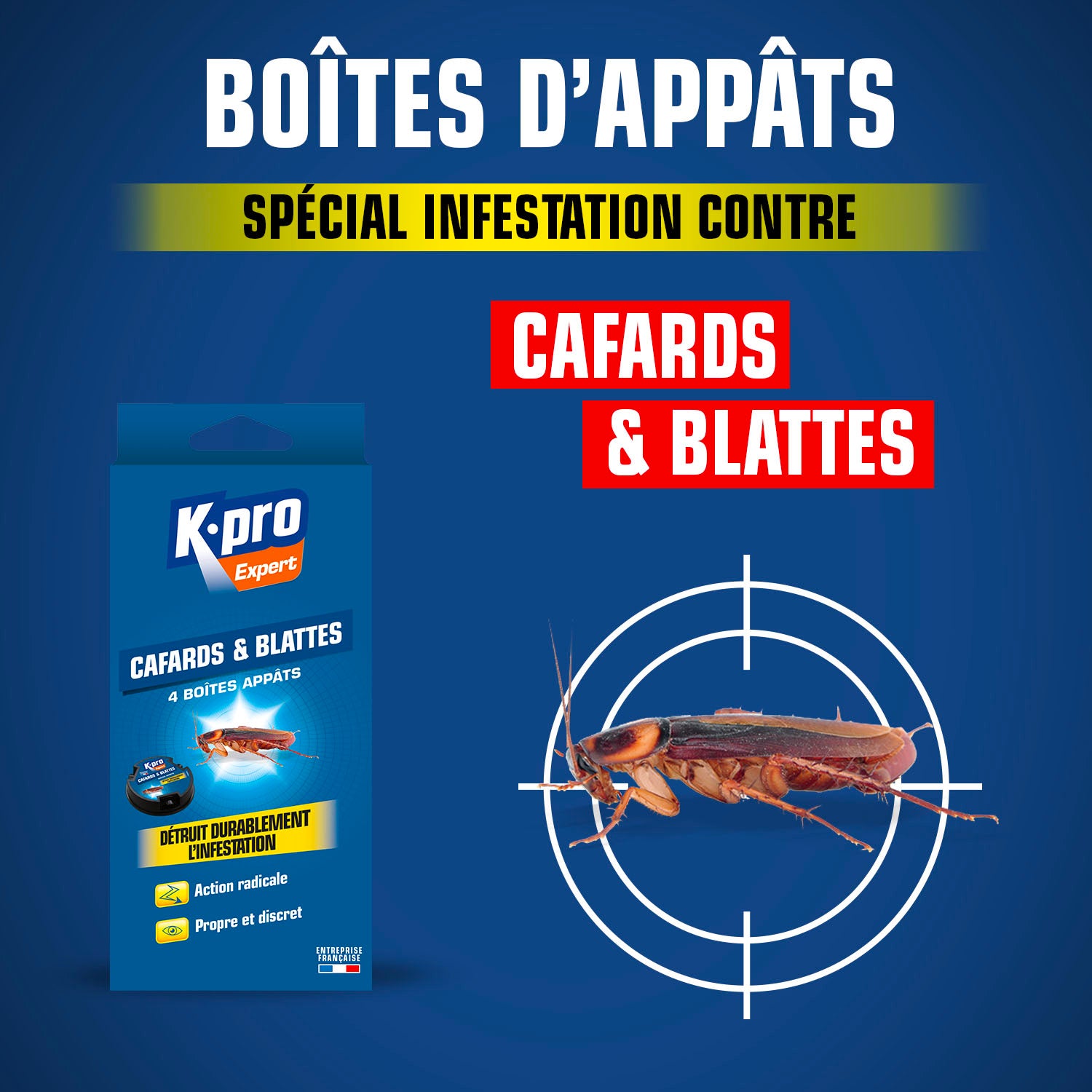 K.PRO - Boite appât cafards et blattes
X4