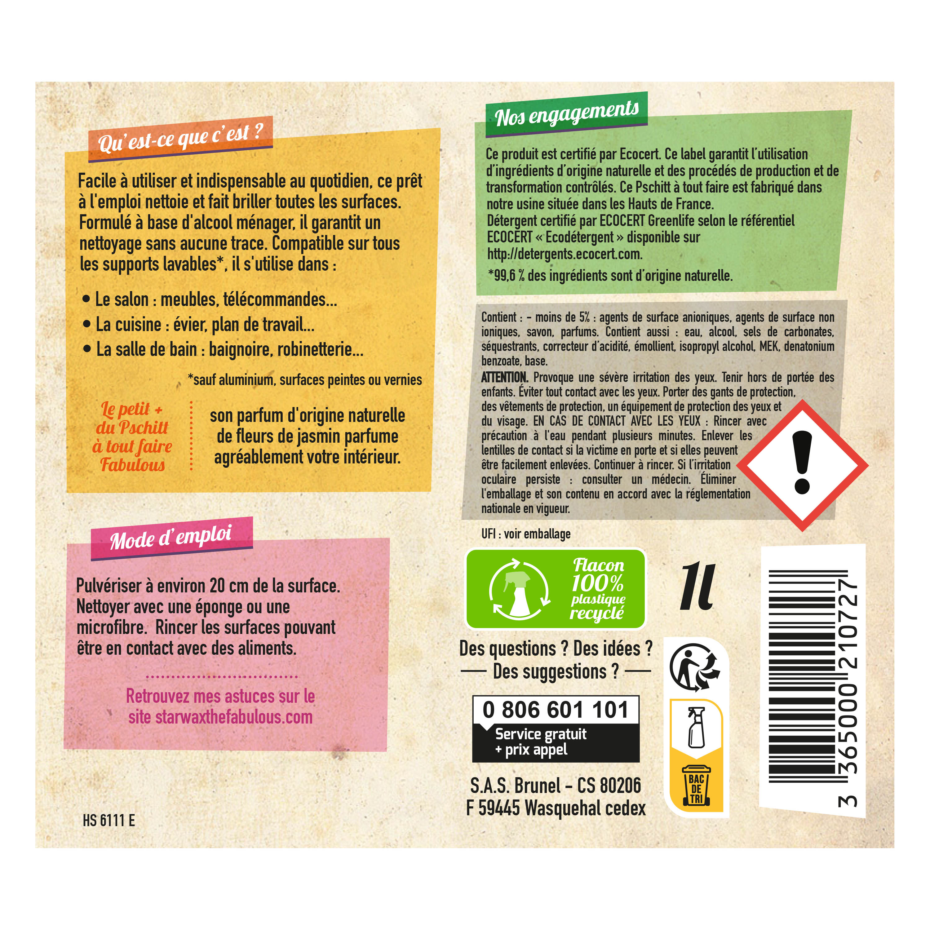 STARWAX FABULOUS - Pschitt à tout faire 1L