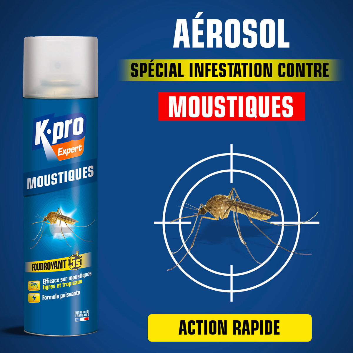 K.PRO - Aérosol anti-moustiques
400ml