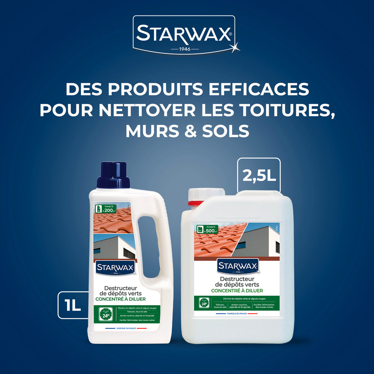STARWAX - Destructeur de dépôts verts concentré 2,5L