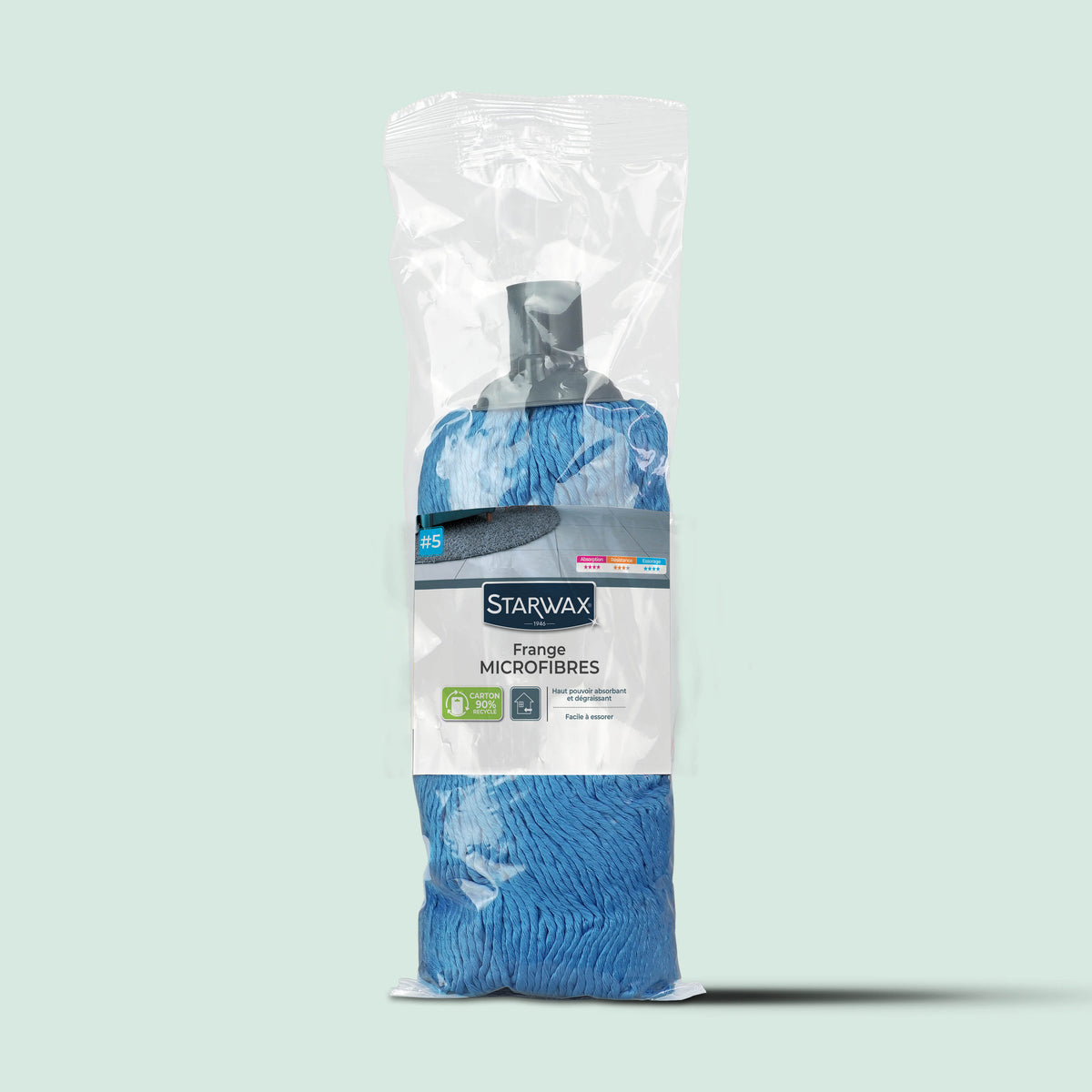STARWAX - Frange microfibre pour sols lisses X1