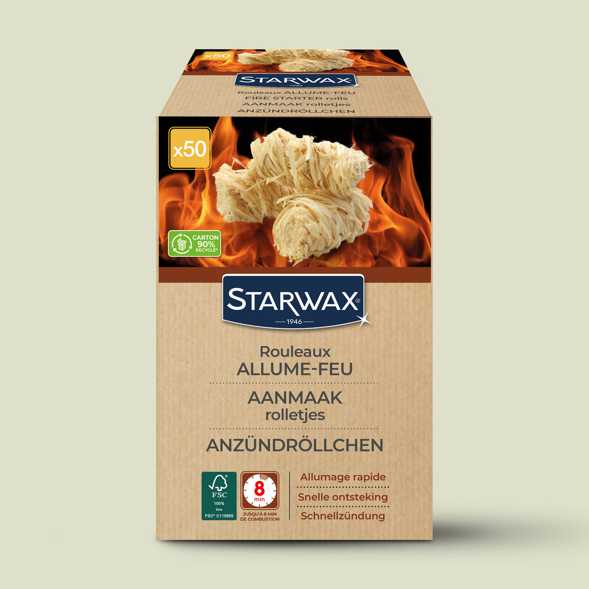 STARWAX - Rouleaux allume feu FSC® X50