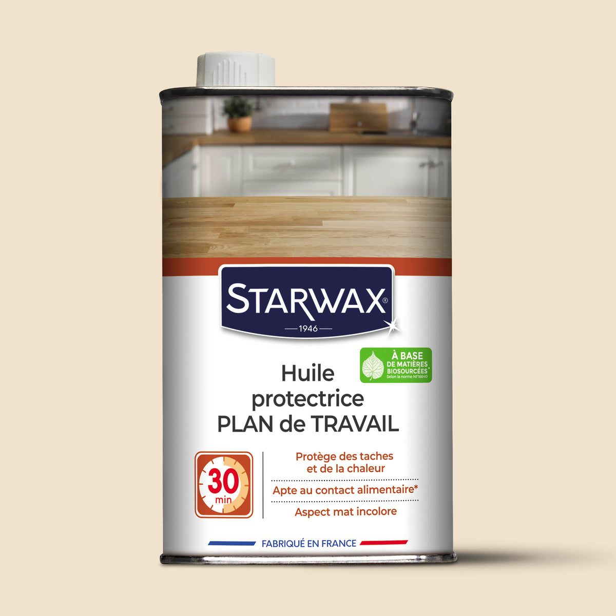 STARWAX - Huile protectrice pour plan de travail en bois huilé
500ml
