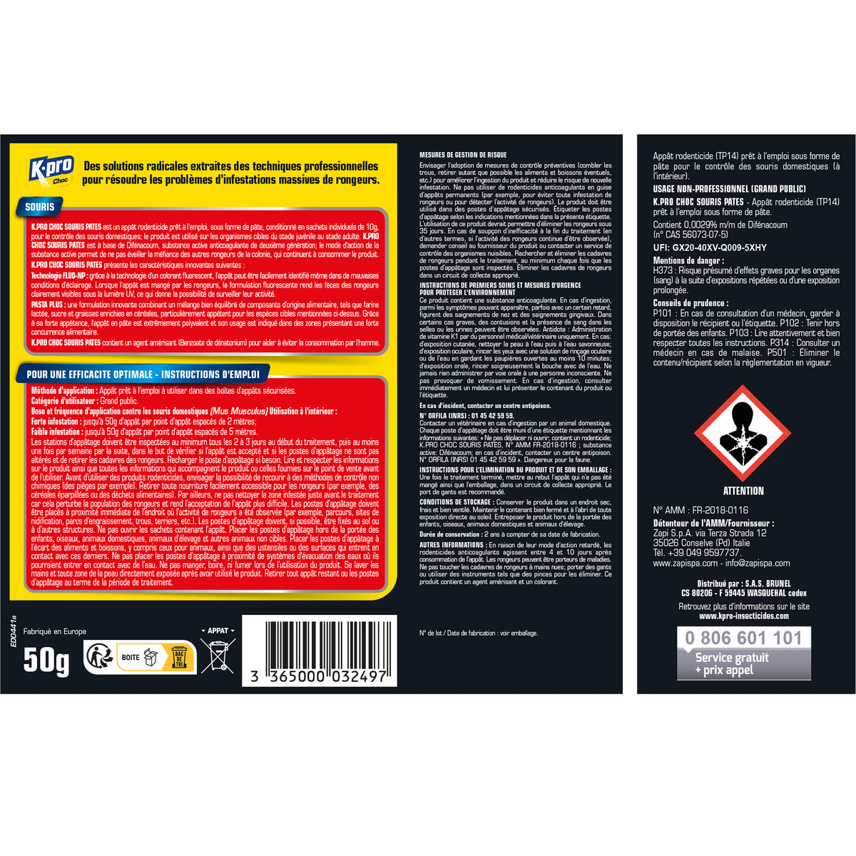 K.PRO - Pâtes souris 50g