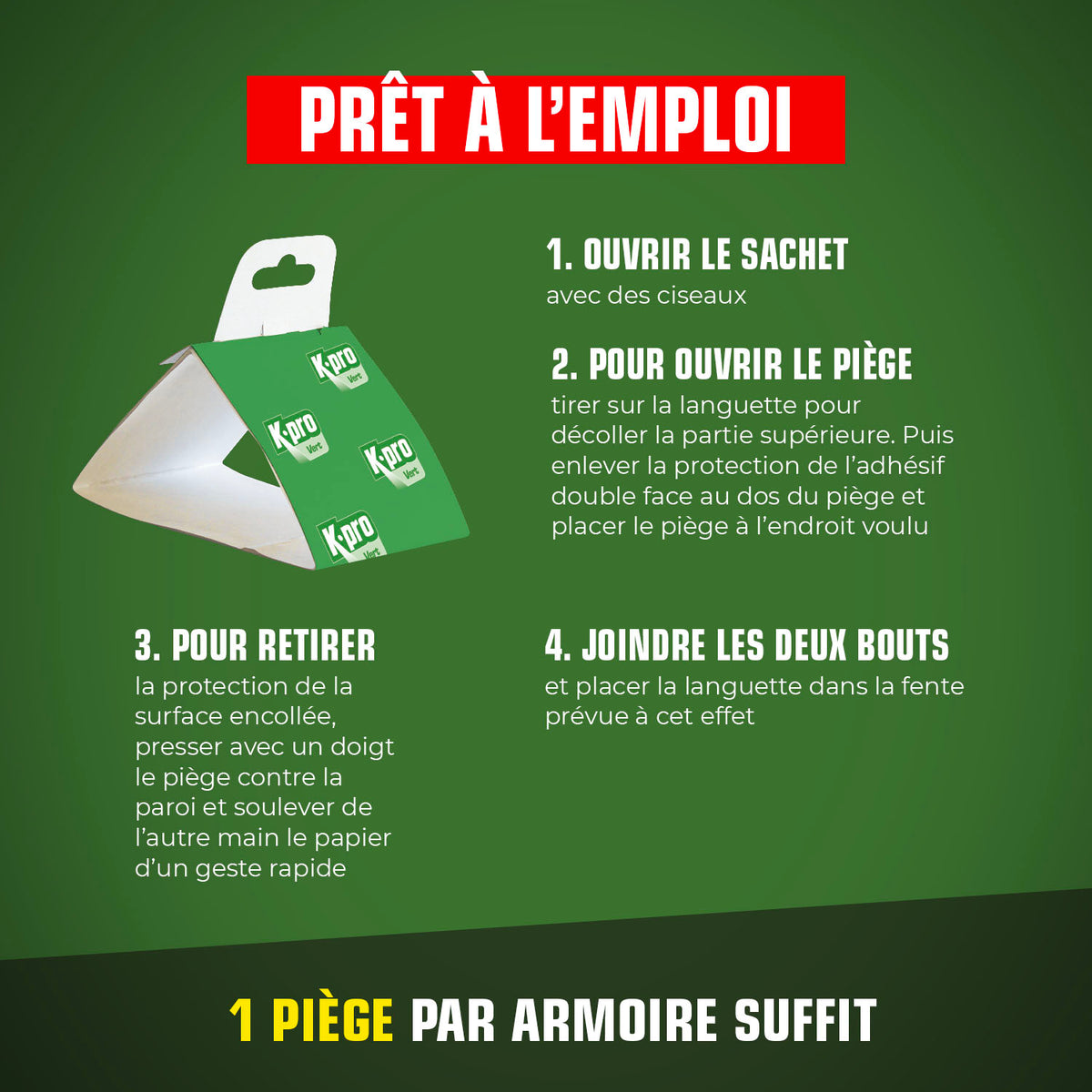 K.PRO - Pièges de détection des mites des vêtements
X2