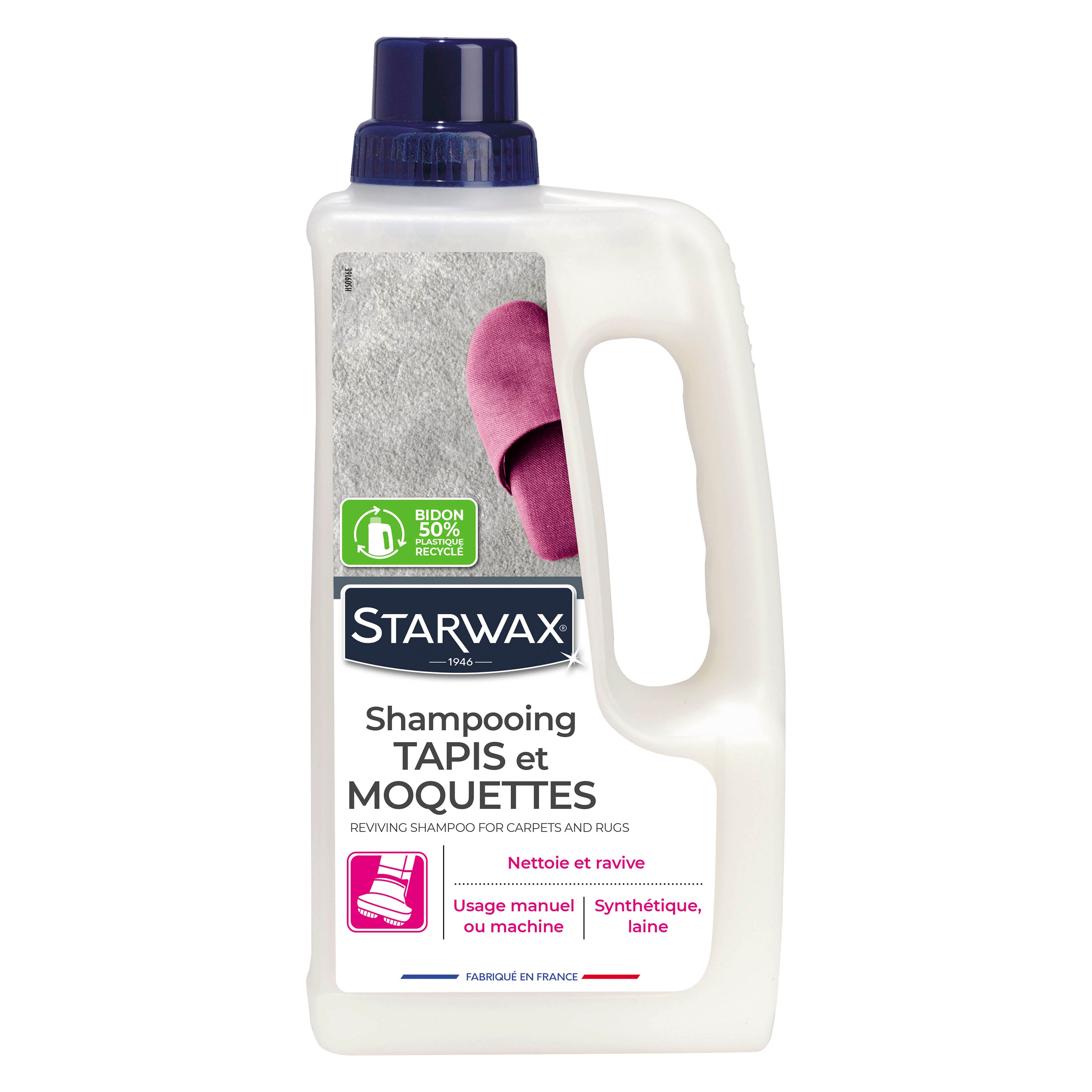 STARWAX - Shampooing raviveur pour tapis et moquettes
1L