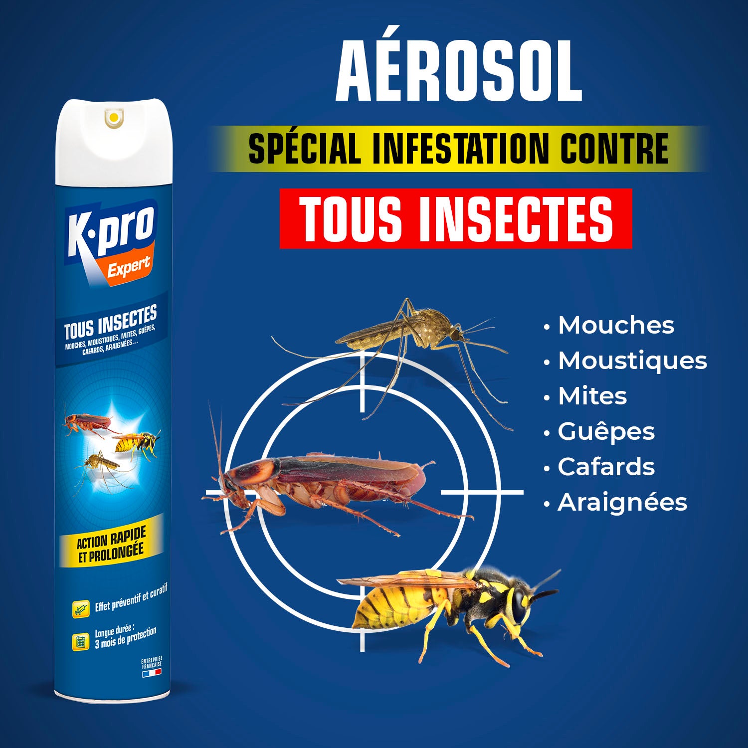 K.PRO - Aérosol tous insectes
300 ml