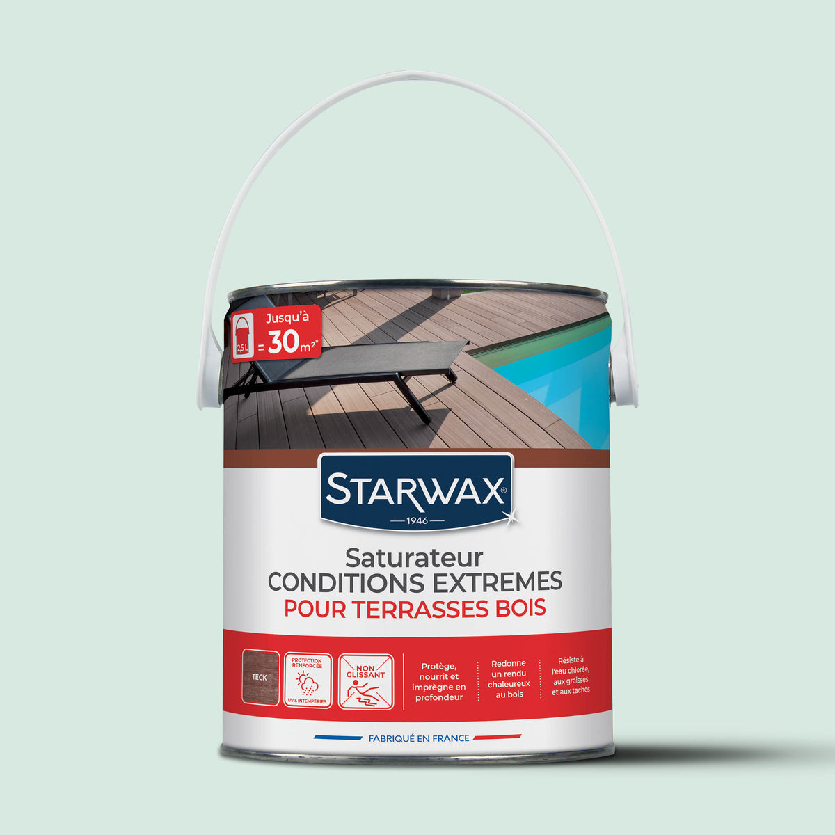 STARWAX - Saturateur bois extérieurs conditions extrêmes
1L Incolore