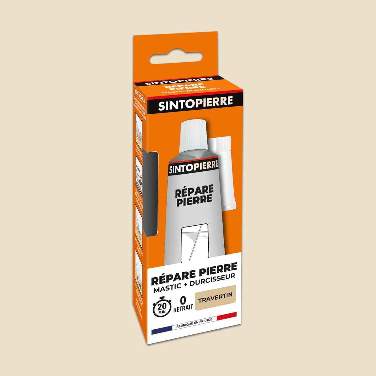 SINTO - Répare sols et murs travertin (parement, pierres, travertin, comblanchien) 100g Travertin