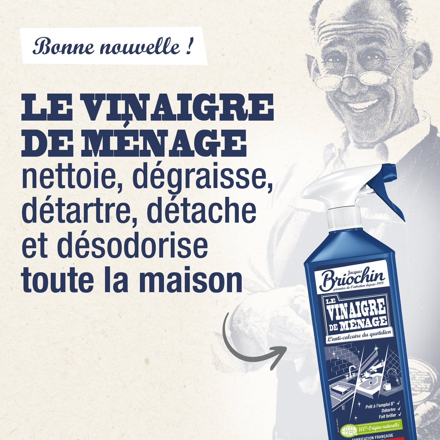 Vinaigre de ménage prêt à l'emploi