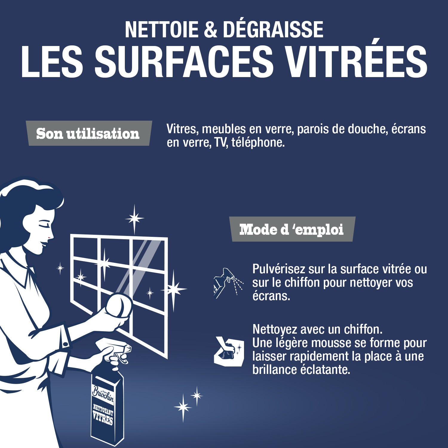 Nettoyant surfaces vitrées