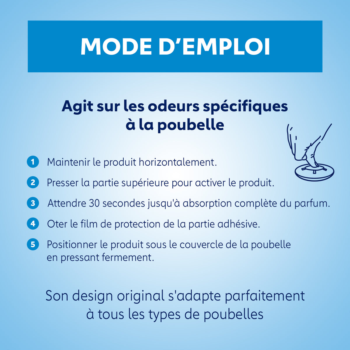 CROC ODOR - Absorbeur d'odeurs Poubelle Power x2 2x20g Citrus fresh