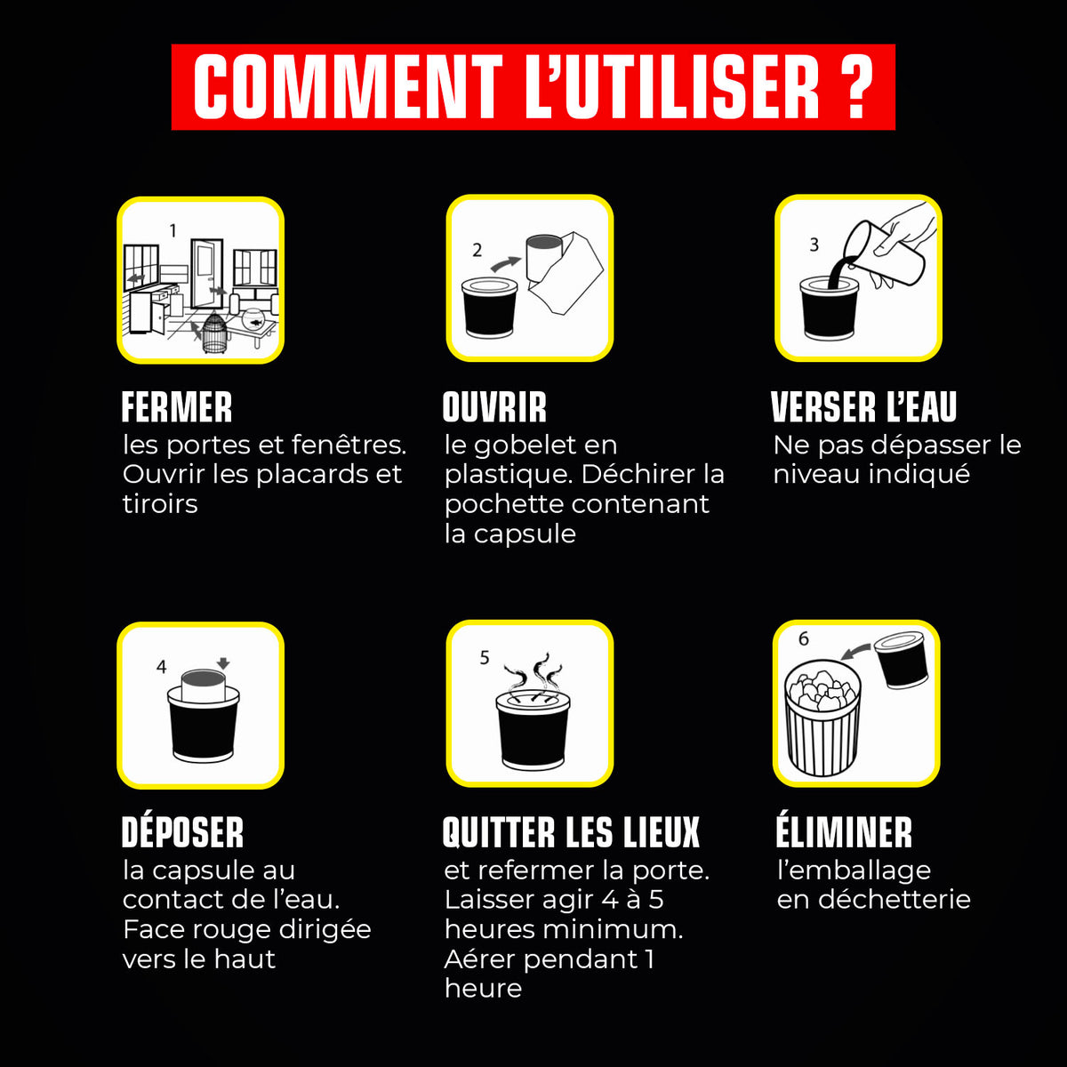 K.PRO - Fumigateur spécial infestation tous insectes 10g