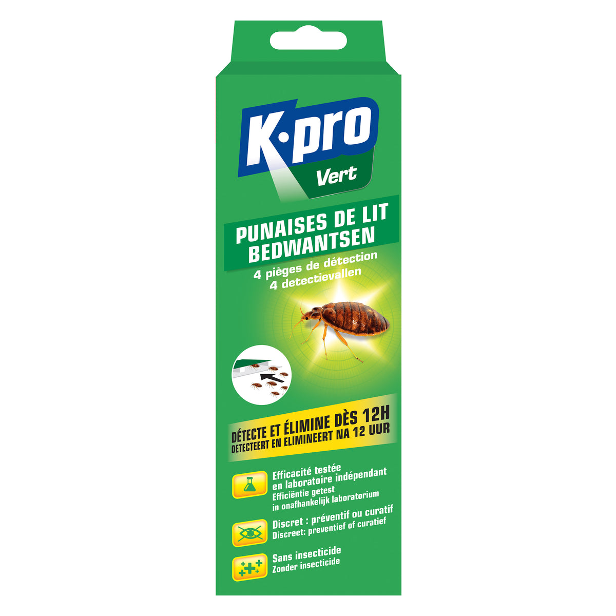 K.PRO - Pièges à punaises de lit X4