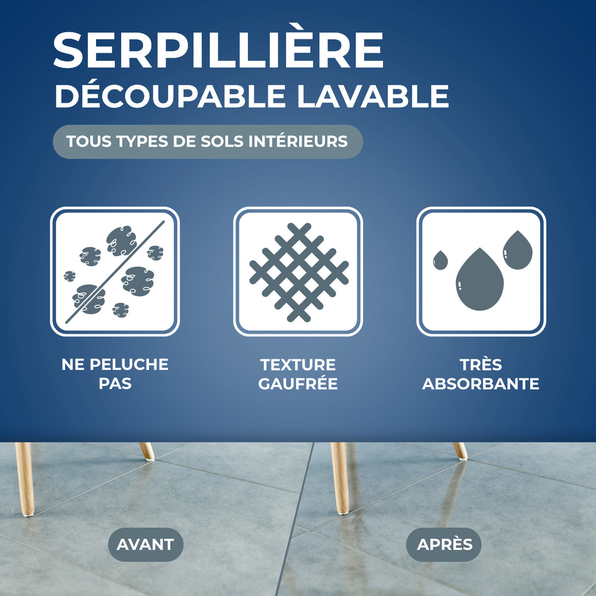 STARWAX - Serpillière spéciale rénovation X1