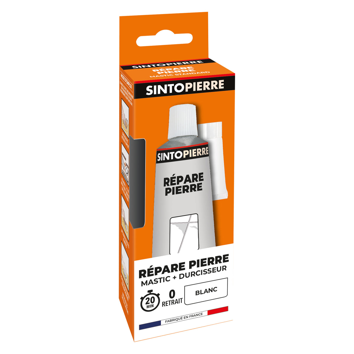 SINTO - Répare sols et murs blanc (marbre, faïence, carrelage, plâtre) 280g Blanc
