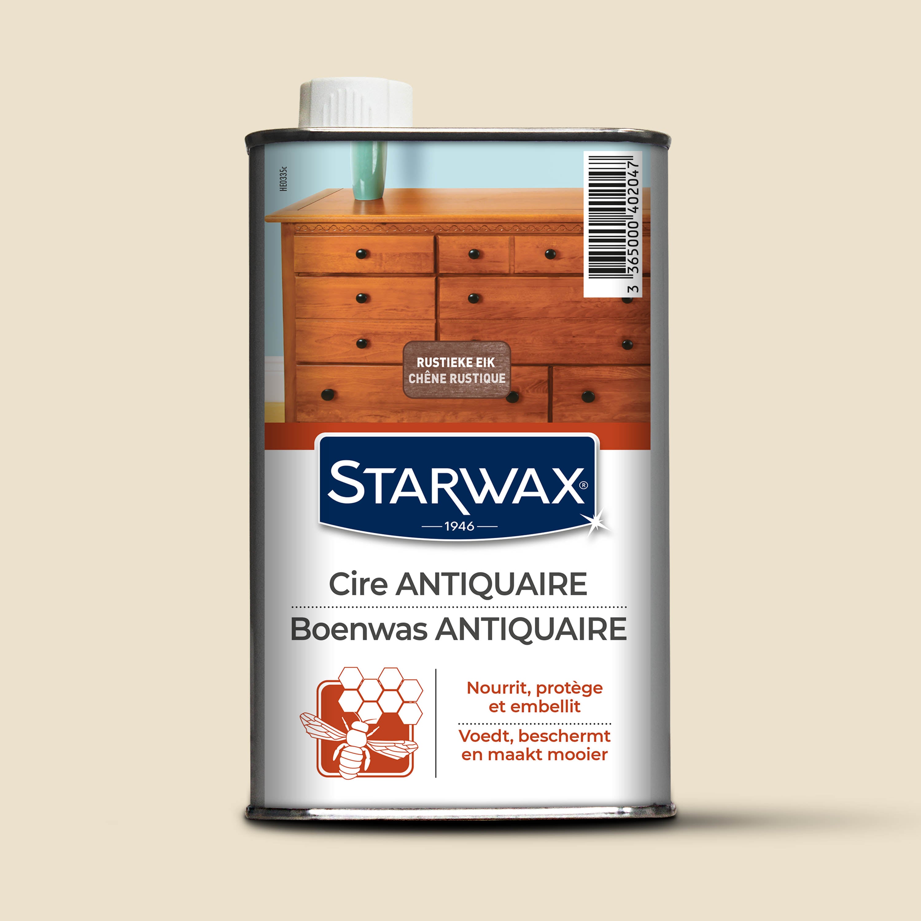 STARWAX - Cire antiquaire liquide pour bois cirés 450ml Incolore