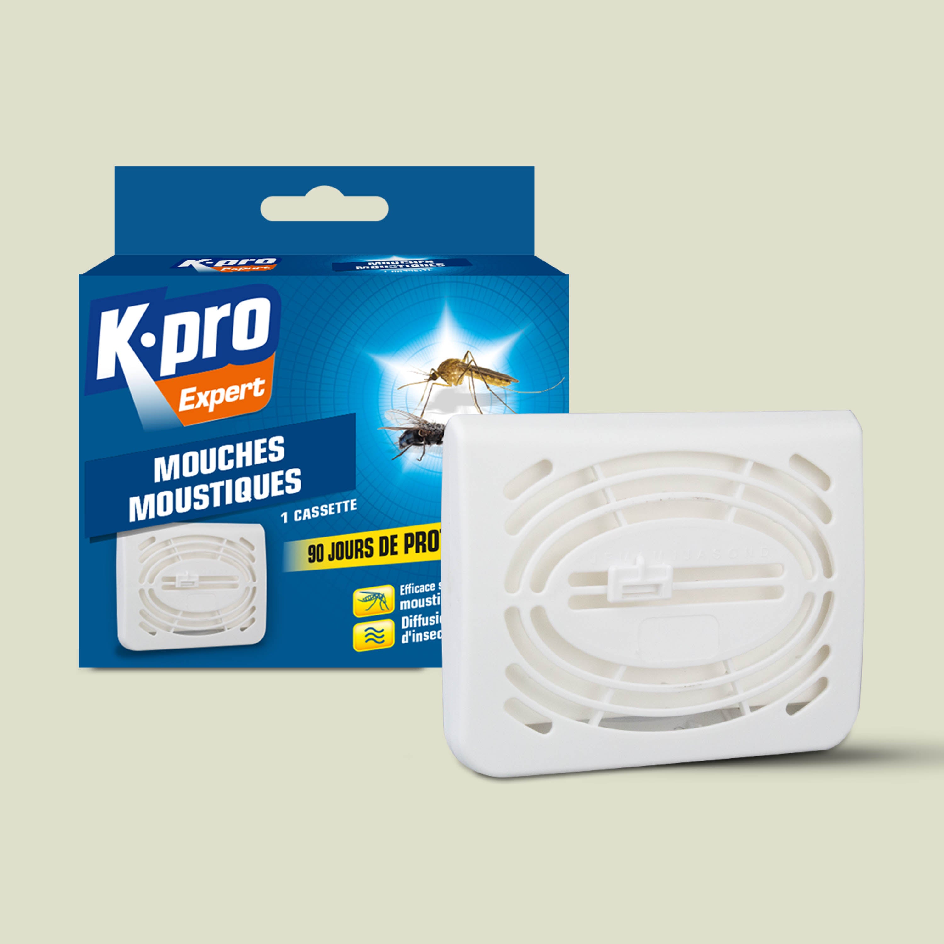 K.PRO - Cassette Mouches Moustiques
 X1