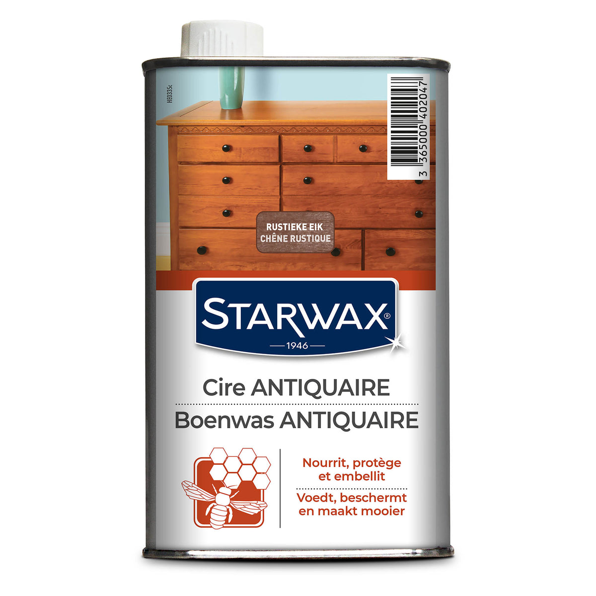 STARWAX - Cire antiquaire liquide pour bois cirés 450ml Incolore