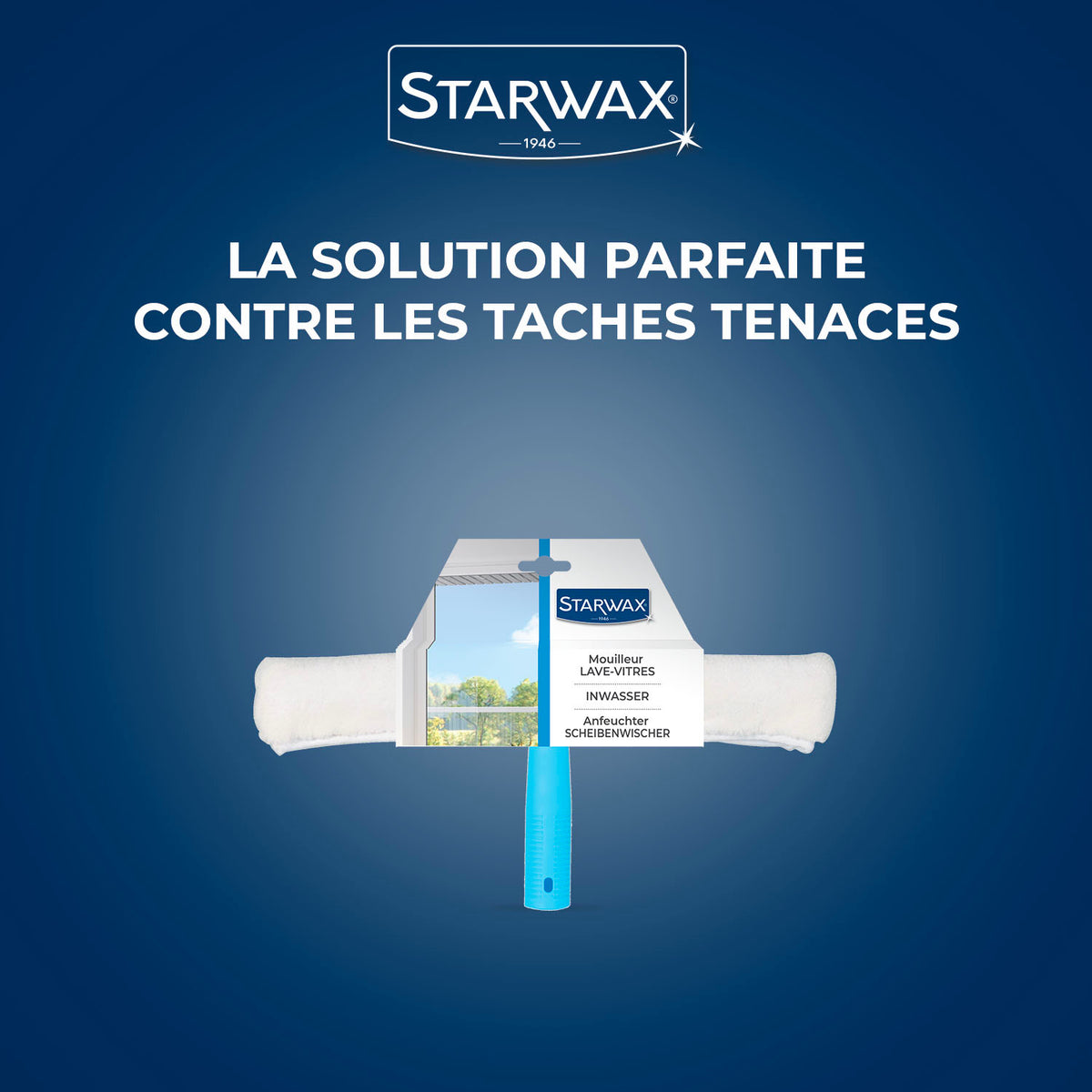 STARWAX - Mouilleur avec housse microfibre pour vitres
 X1