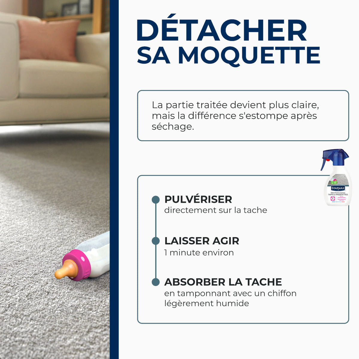 STARWAX - Détachant express pour tapis et moquettes 250ml