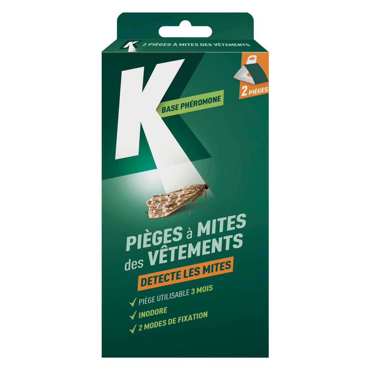 K - Pièges à mites des vêtements x 2