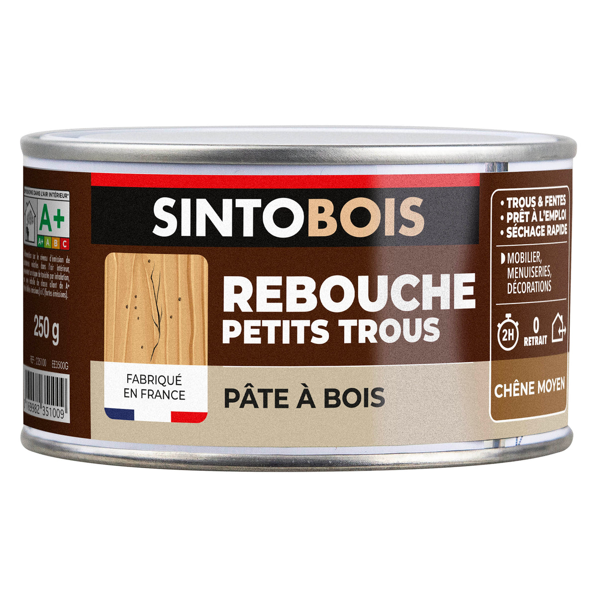 SINTO - Pâte à bois tradition 550ml Chêne clair