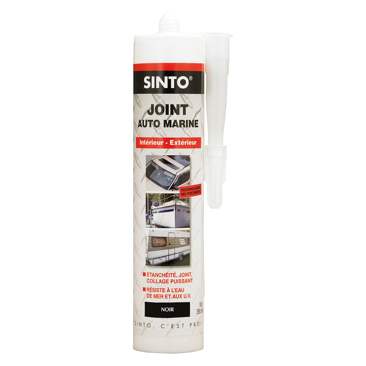 SINTO - Joint mastic auto marine 290ml Blanc